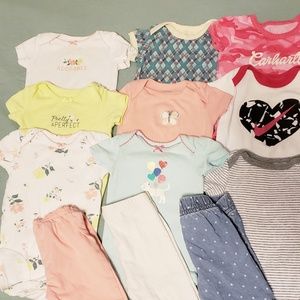12 piece bundle 6 month baby girl lot spring